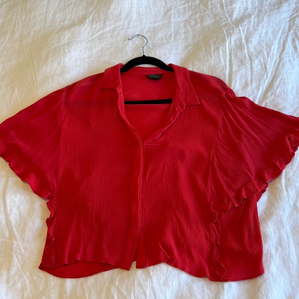 Top shop flutter sleeve top